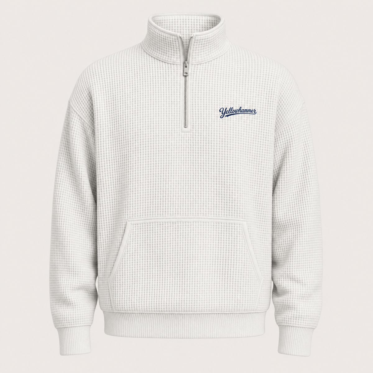 Ivory Waffle Q-Zip