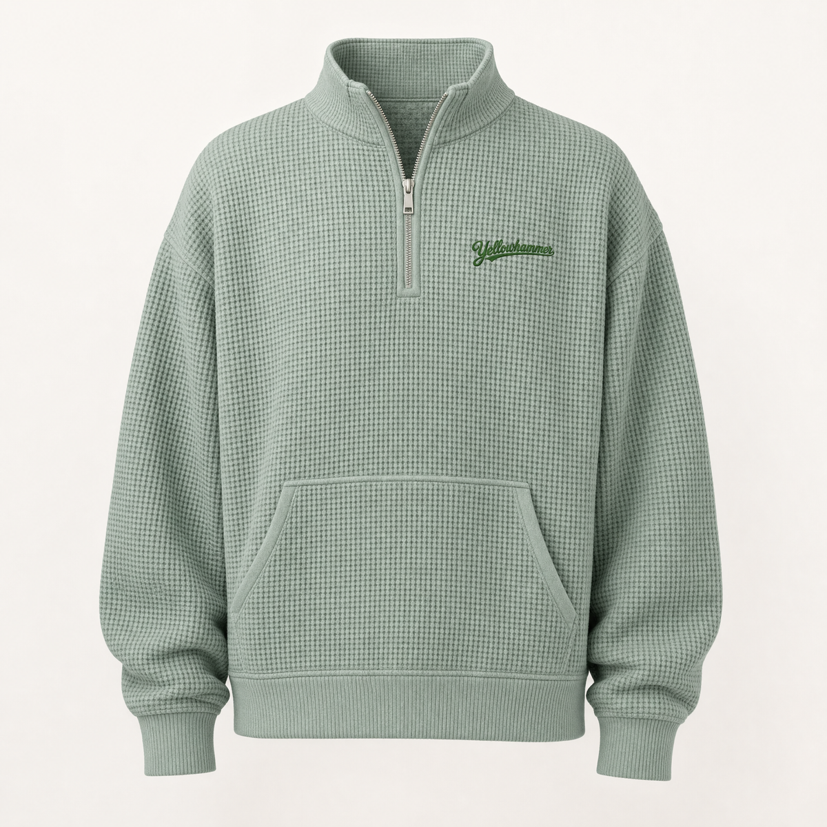 Pine Waffle Q-Zip