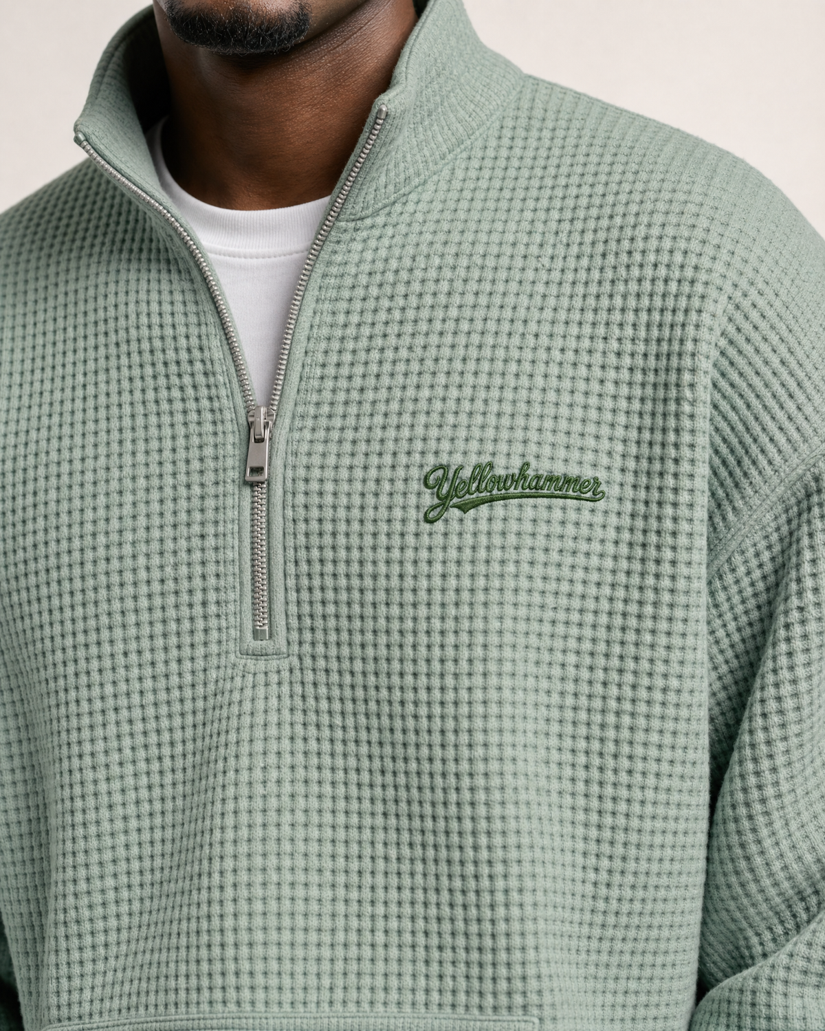 Pine Waffle Q-Zip