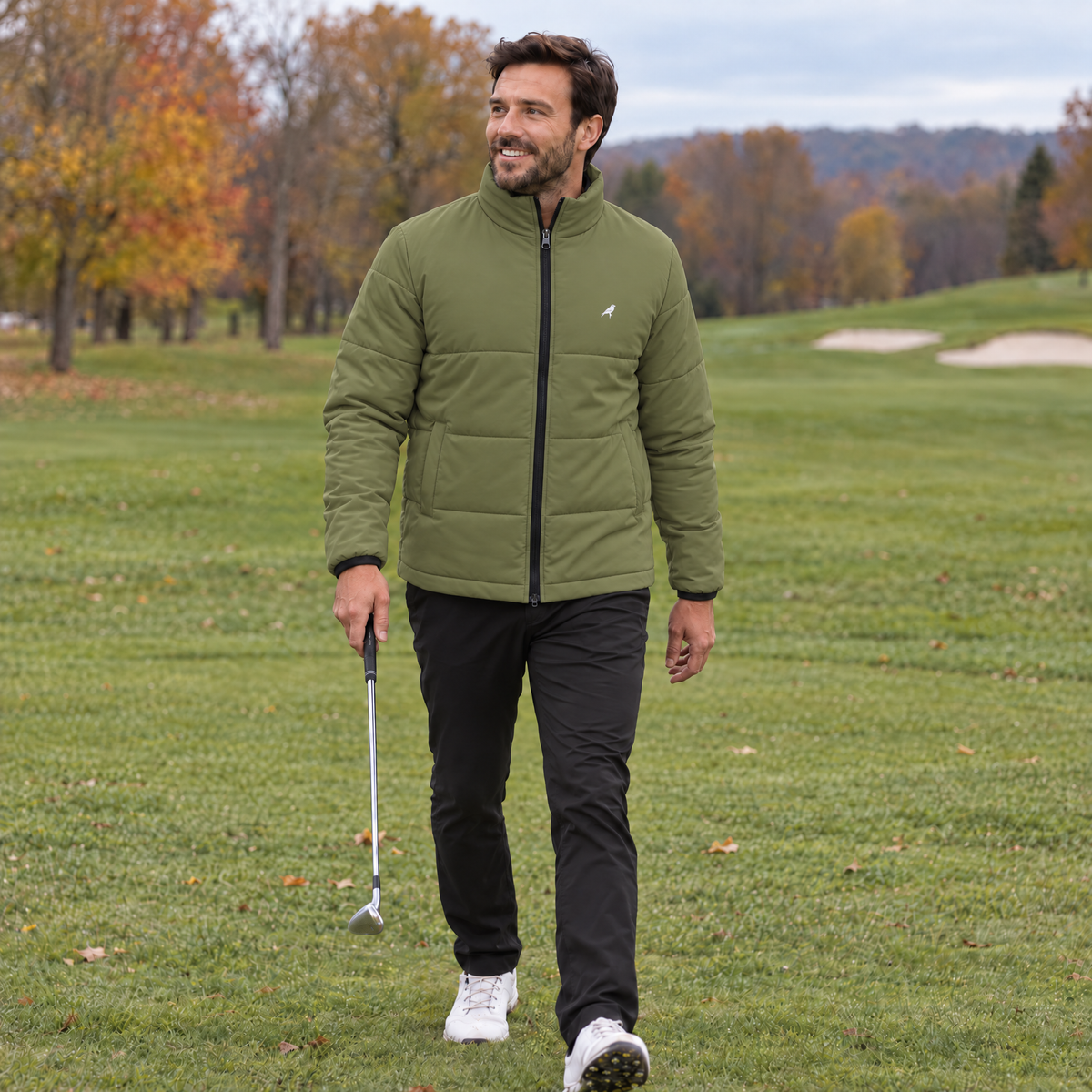 Olive SwingFlex Puffer