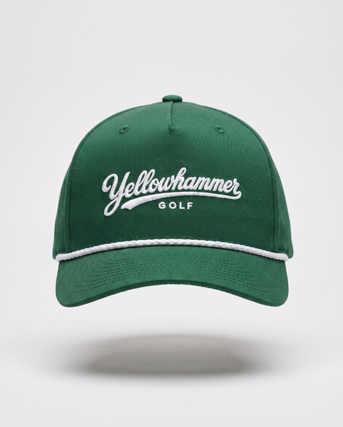 Green & White Script