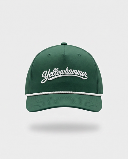 Green & White Script