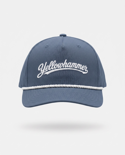 Blue & White Script