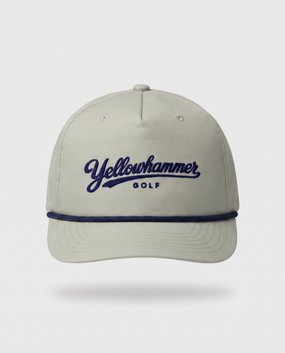 Khaki & Navy Script