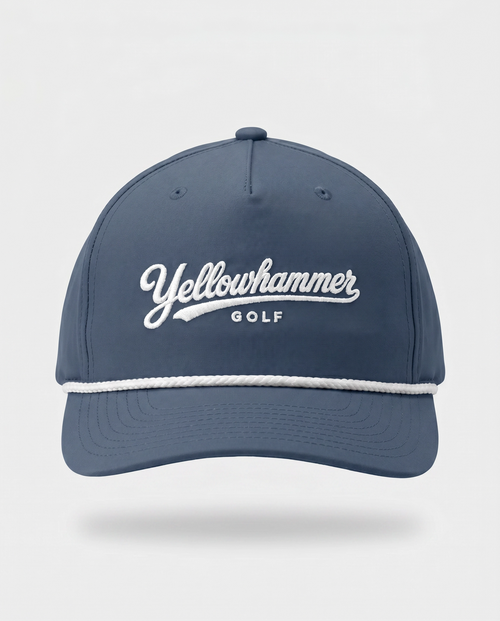 Blue & White Script